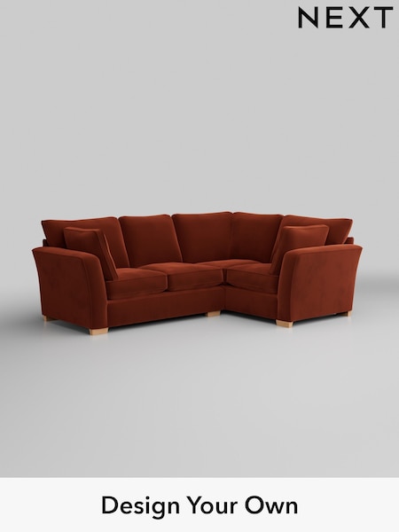 Plush Velvet Easy Clean/Ginger Orange Heath Highback (H37043) | £2,050