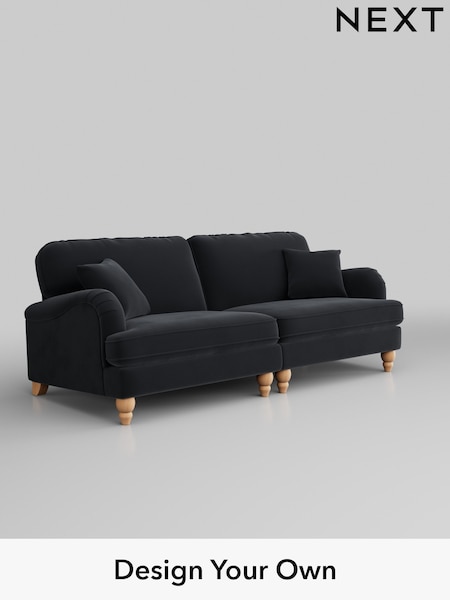 Plush Velvet Easy Clean/Charcoal Grey Lilly Ii (H37046) | £1,150