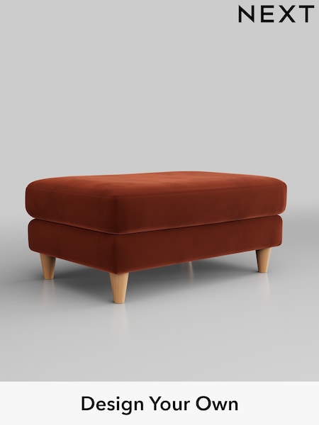 Plush Velvet Easy Clean/Ginger Orange Hartley Relaxed Sit (H37047) | £425