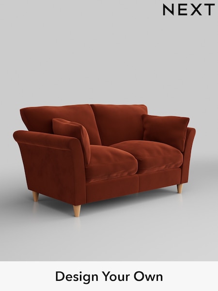 Plush Velvet Easy Clean/Ginger Orange Hartley Relaxed Sit (H37047) | £1,075