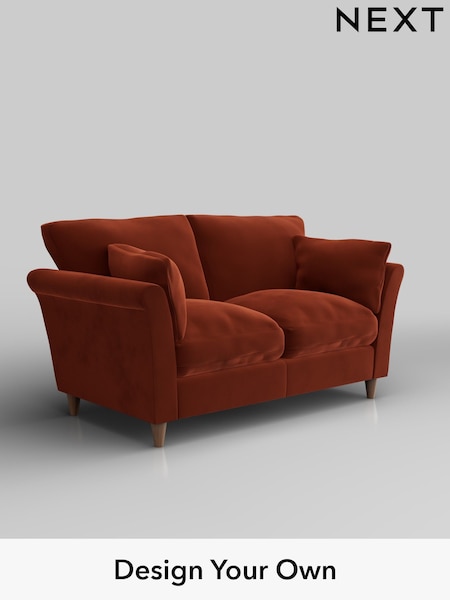 Plush Velvet Easy Clean/Ginger Orange Hartley Relaxed Sit (H37047) | £1,075