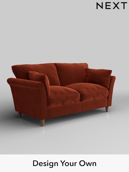 Plush Velvet Easy Clean/Ginger Orange Hartley Relaxed Sit (H37047) | £1,175