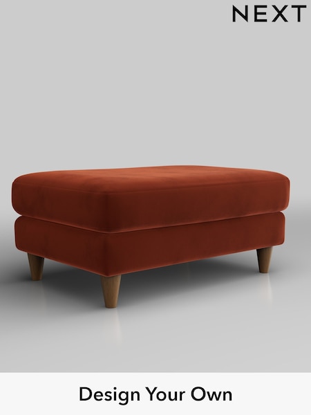 Plush Velvet Easy Clean/Ginger Orange Hartley Highback Relaxed Sit (H37048) | £425