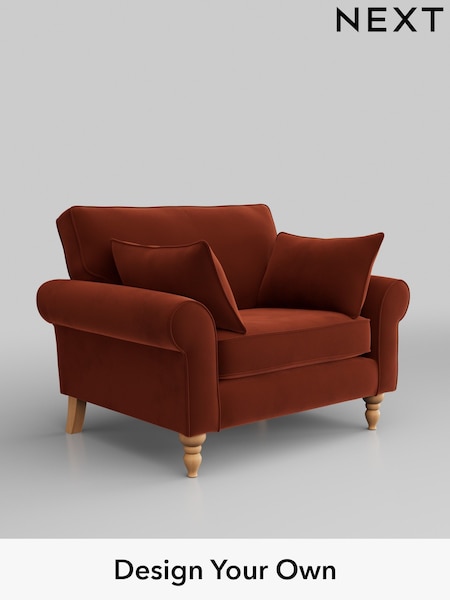 Plush Velvet Easy Clean/Ginger Orange Mallory (H37049) | £725