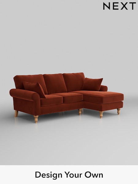 Plush Velvet Easy Clean/Ginger Orange Mallory (H37049) | £1,475