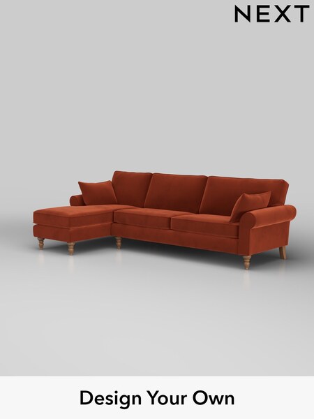 Plush Velvet Easy Clean/Ginger Orange Mallory (H37049) | £1,575