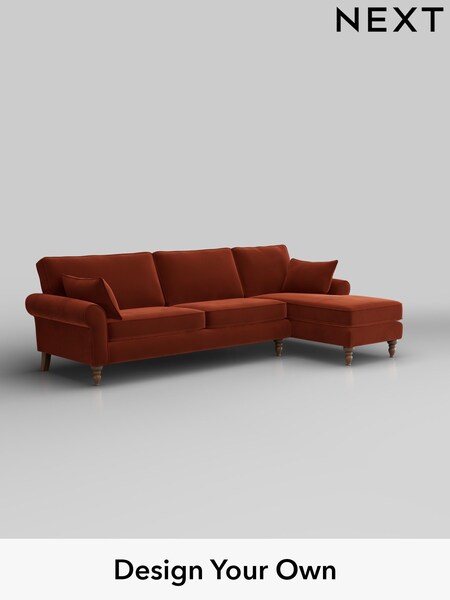 Plush Velvet Easy Clean/Ginger Orange Mallory (H37049) | £1,575