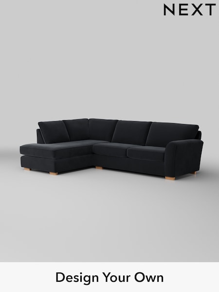 Plush Velvet Easy Clean/Charcoal Grey Michigan Ii (H37050) | £1,650
