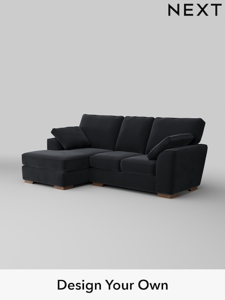 Plush Velvet Easy Clean/Charcoal Grey Stamford (H37052) | £1,699