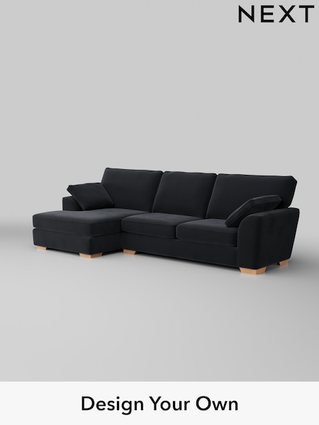 Plush Velvet Easy Clean/Charcoal Grey Stamford (H37052) | £1,950