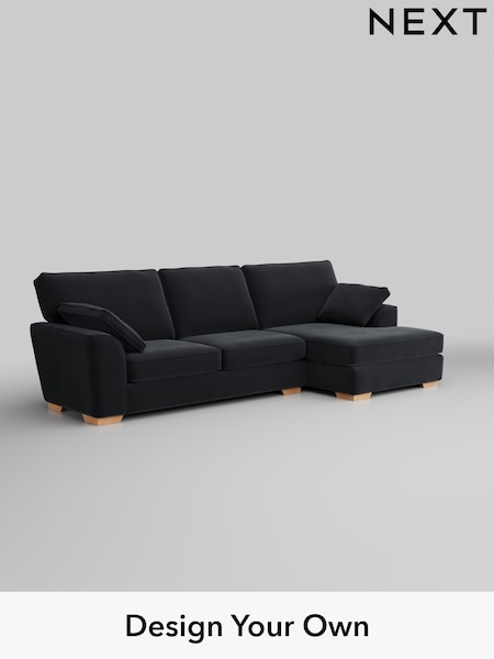 Plush Velvet Easy Clean/Charcoal Grey Stamford (H37052) | £1,950