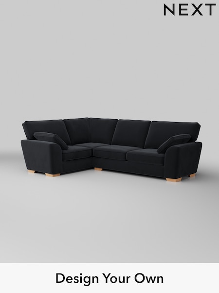 Plush Velvet Easy Clean/Charcoal Grey Stamford (H37052) | £2,075