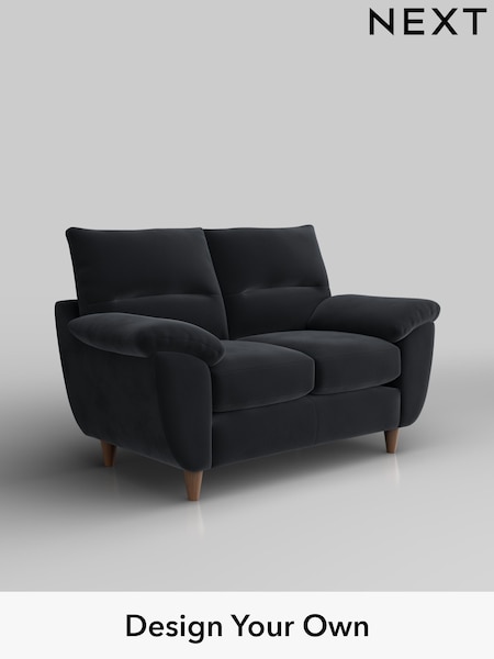 Plush Velvet Easy Clean/Charcoal Grey Elliot Highback (H37053) | £975