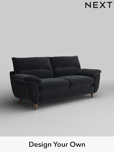 Plush Velvet Easy Clean/Charcoal Grey Elliot Highback (H37053) | £1,175
