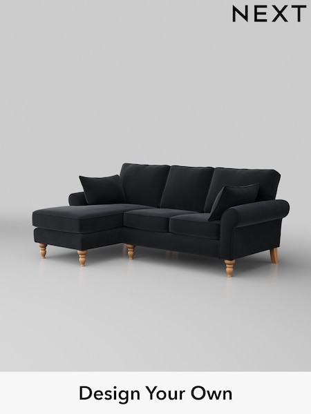 Plush Velvet Easy Clean/Charcoal Grey Mallory (H37054) | £1,475