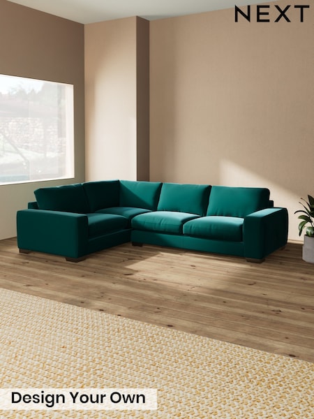 Plush Velvet Easy Clean/Juniper Green Houghton Deep Relaxed Sit (H37056) | £2,625