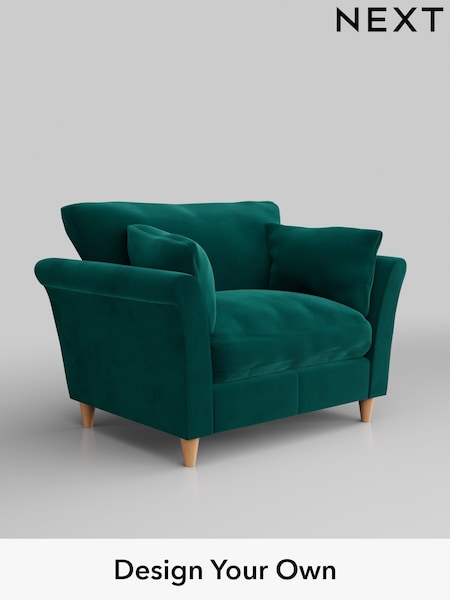 Plush Velvet Easy Clean/Juniper Green Hartley Relaxed Sit (H37057) | £925