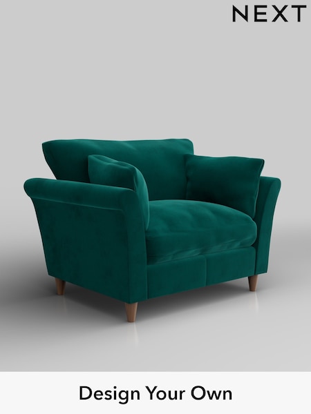 Plush Velvet Easy Clean/Juniper Green Hartley Relaxed Sit (H37057) | £925