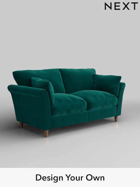 Plush Velvet Easy Clean/Juniper Green Hartley Relaxed Sit (H37057) | £1,175