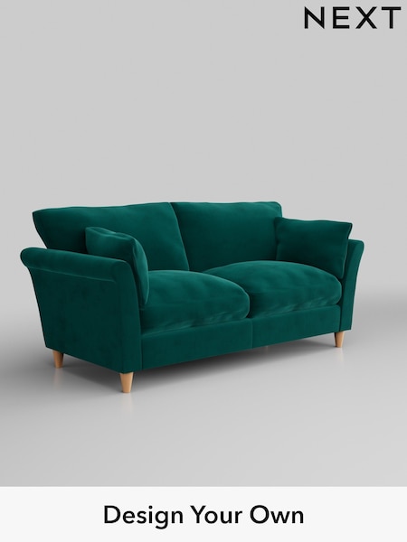 Plush Velvet Easy Clean/Juniper Green Hartley Relaxed Sit (H37057) | £1,275