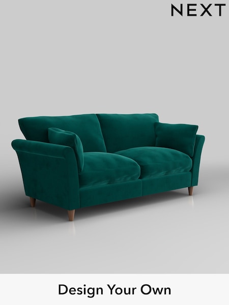 Plush Velvet Easy Clean/Juniper Green Hartley Relaxed Sit (H37057) | £1,275