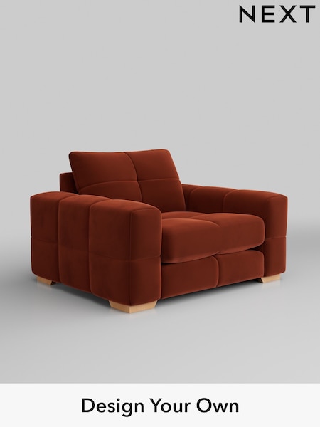 Plush Velvet Easy Clean/Ginger Orange Brooke Deep Sit (H37058) | £1,325