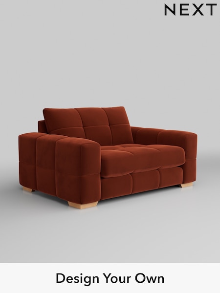 Plush Velvet Easy Clean/Ginger Orange Brooke Deep Sit (H37058) | £1,525