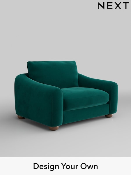 Plush Velvet Easy Clean/Juniper Green Arches (H37064) | £925