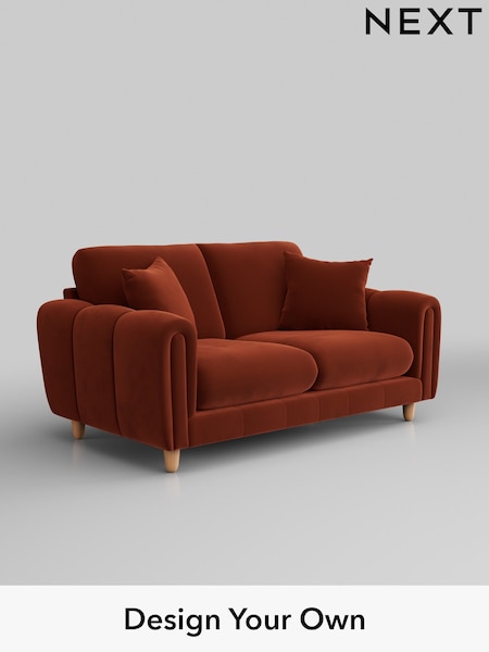 Plush Velvet Easy Clean/Ginger Orange Odella (H37066) | £1,275