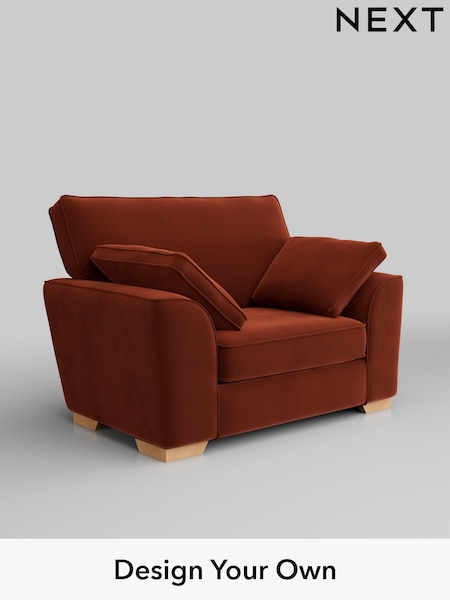 Plush Velvet Easy Clean/Ginger Orange Stamford (H37067) | £850