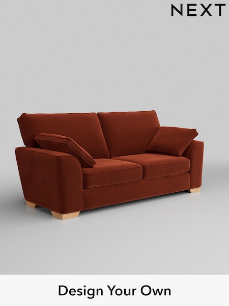 Plush Velvet Easy Clean/Ginger Orange Stamford (H37067) | £1,250
