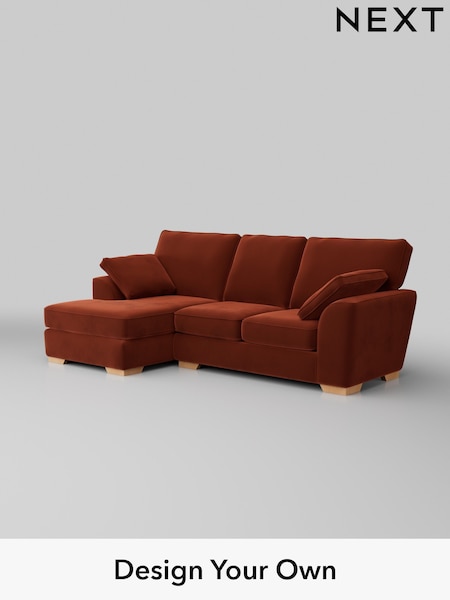 Plush Velvet Easy Clean/Ginger Orange Stamford (H37067) | £1,799
