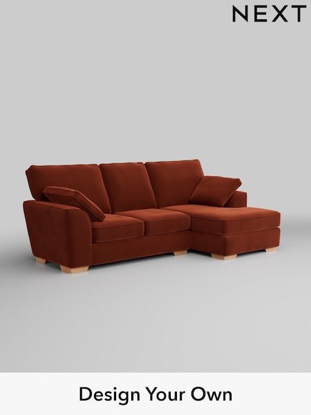 Plush Velvet Easy Clean/Ginger Orange Stamford (H37067) | £1,799