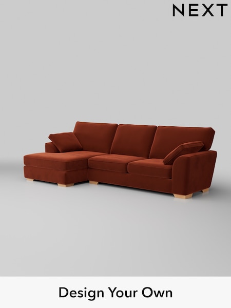 Plush Velvet Easy Clean/Ginger Orange Stamford (H37067) | £1,950