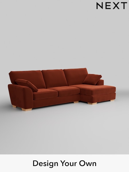 Plush Velvet Easy Clean/Ginger Orange Stamford (H37067) | £1,950