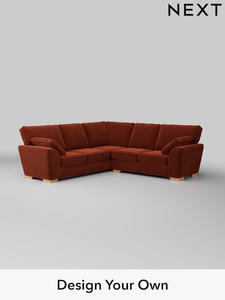 Plush Velvet Easy Clean/Ginger Orange Stamford (H37067) | £2,350