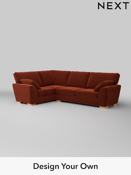 Plush Velvet Easy Clean/Ginger Orange Stamford (H37067) | £2,075