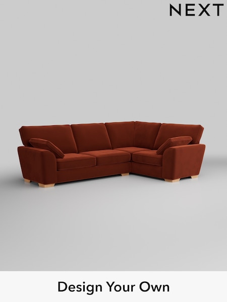Plush Velvet Easy Clean/Ginger Orange Stamford (H37067) | £2,075