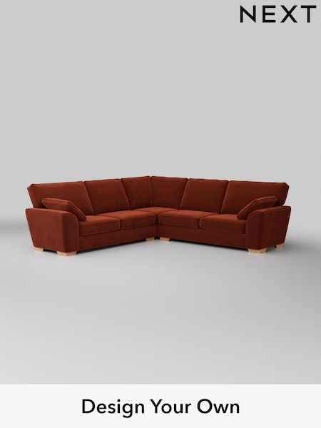 Plush Velvet Easy Clean/Ginger Orange Stamford (H37067) | £2,550