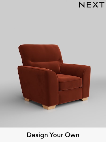 Plush Velvet Easy Clean/Ginger Orange Stamford Highback (H37069) | £799