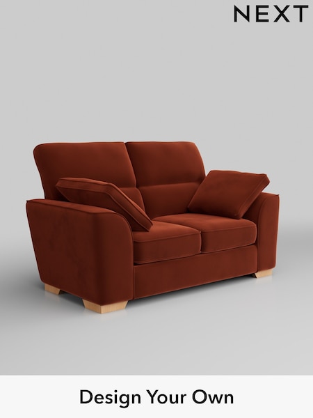 Plush Velvet Easy Clean/Ginger Orange Stamford Highback (H37069) | £1,099
