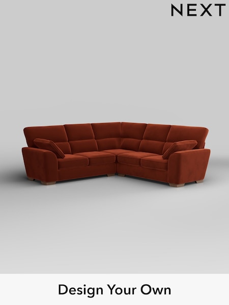 Plush Velvet Easy Clean/Ginger Orange Stamford Highback (H37069) | £2,425
