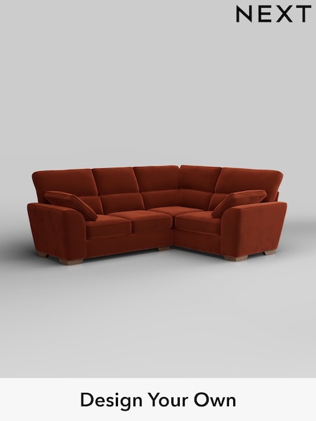 Plush Velvet Easy Clean/Ginger Orange Stamford Highback (H37069) | £2,150