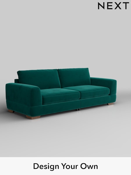 Plush Velvet Easy Clean/Juniper Green Clayton (H37070) | £1,425