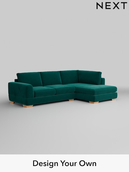 Plush Velvet Easy Clean/Juniper Green Clayton (H37070) | £1,825