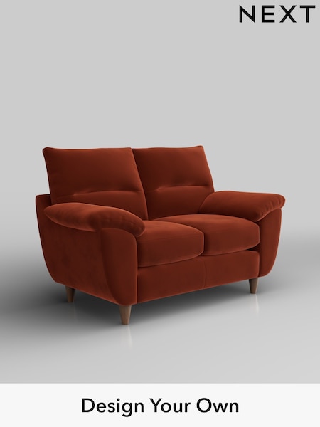 Plush Velvet Easy Clean/Ginger Orange Elliot Highback (H37071) | £975