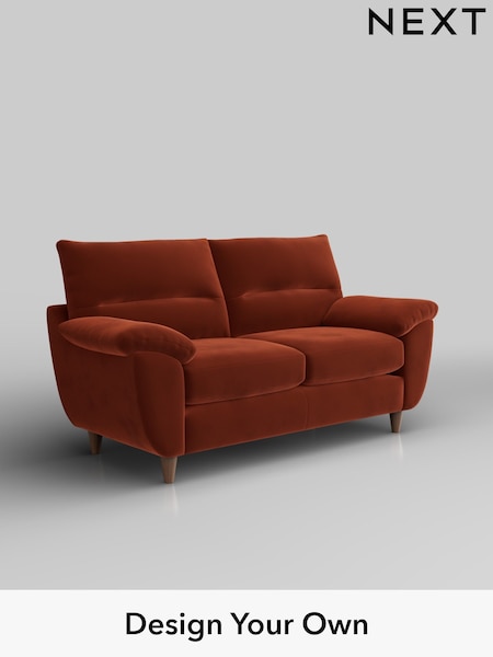 Plush Velvet Easy Clean/Ginger Orange Elliot Highback (H37071) | £1,075