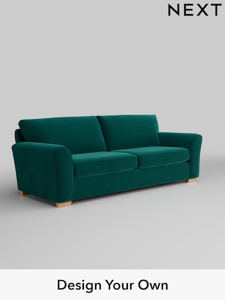 Plush Velvet Easy Clean/Juniper Green Michigan Ii (H37074) | £1,125