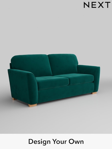 Plush Velvet Easy Clean/Juniper Green Malvern (H37075) | £1,075