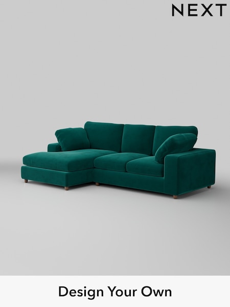 Plush Velvet Easy Clean/Juniper Green N Premium The Snuggle Grand (H37077) | £2,675